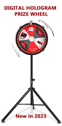 Hologram Prize Wheel for Trade Shows and Exhibitions .